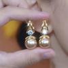 Elegant Temperament Beaded Earrings for Women - Luxurious, High-End French Style Jewelry