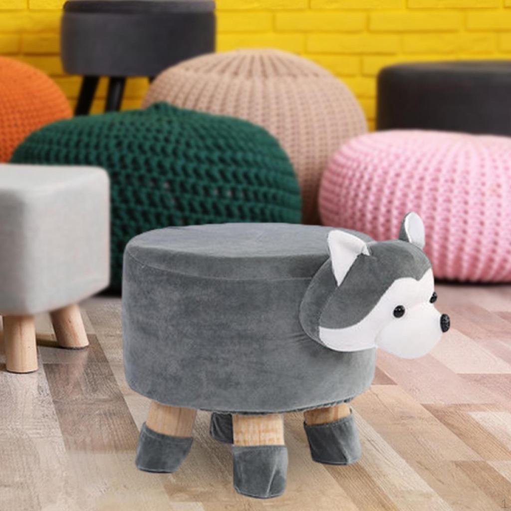 Foot Rest Stool Decorative Stable Mute Bottom Pads Ottoman Round Footstool for