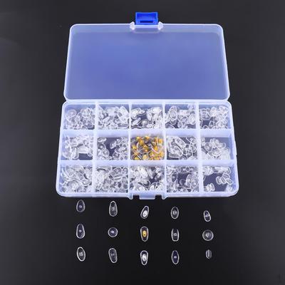 Kit di riparazione del nasello per occhiali da vista a forma di 15 tipi