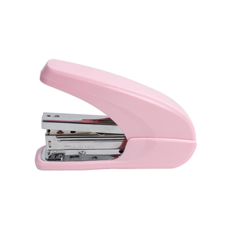 Medium-Size Effort-Saving Mini No. 10 Stapler, Macaron Color, Binds 20 Pages, Suitable for 24/6 Staples.