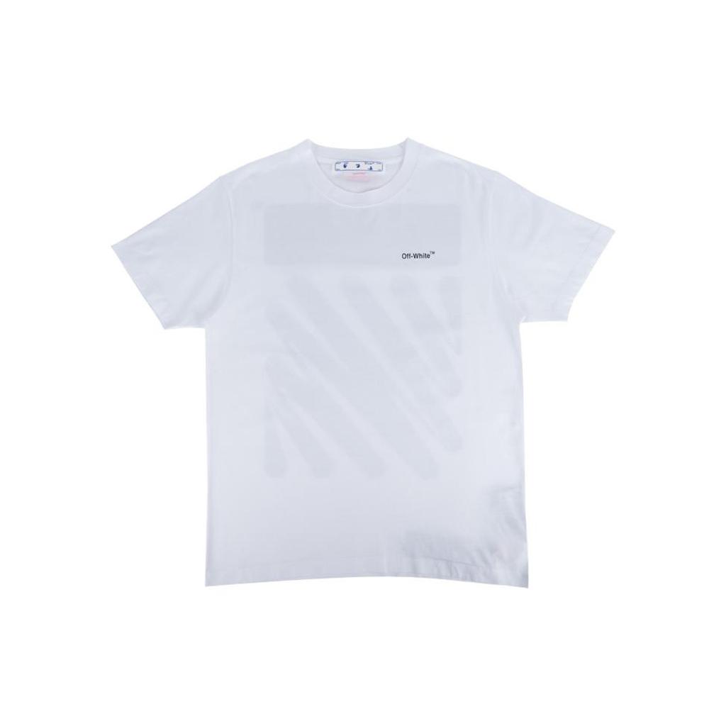 OFF-WHITE Wave Diag Slim Short-Sleeve Tee OMAA027S22JER0100110
