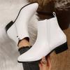 Women's Plus Size Pointed Toe Casual Boots with Side Zipper for Everyday Wear