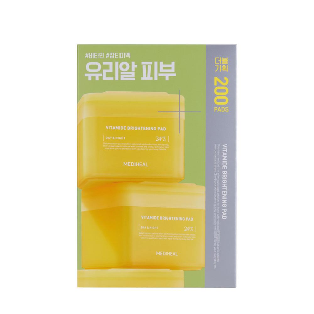 MEDIHEAL Toner Pad Vitamide 100+100 Pads Double Pack