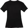 Puma Casual Ribbed Slim Fit Short Sleeve T-Shirt Women Tops Black 631011-01