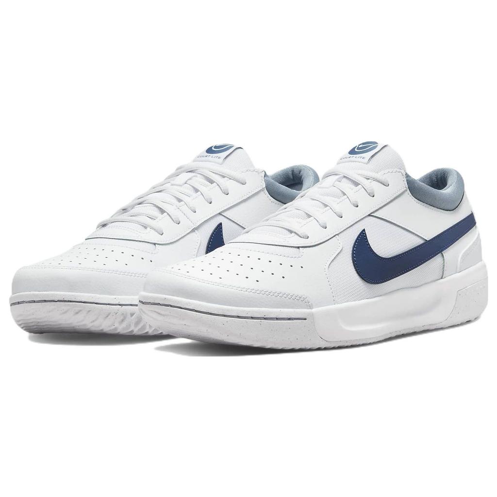 Nike Court Zoom Lite 3 White Mystic Navy Men Sneakers Ashen-Slate DH0626-111