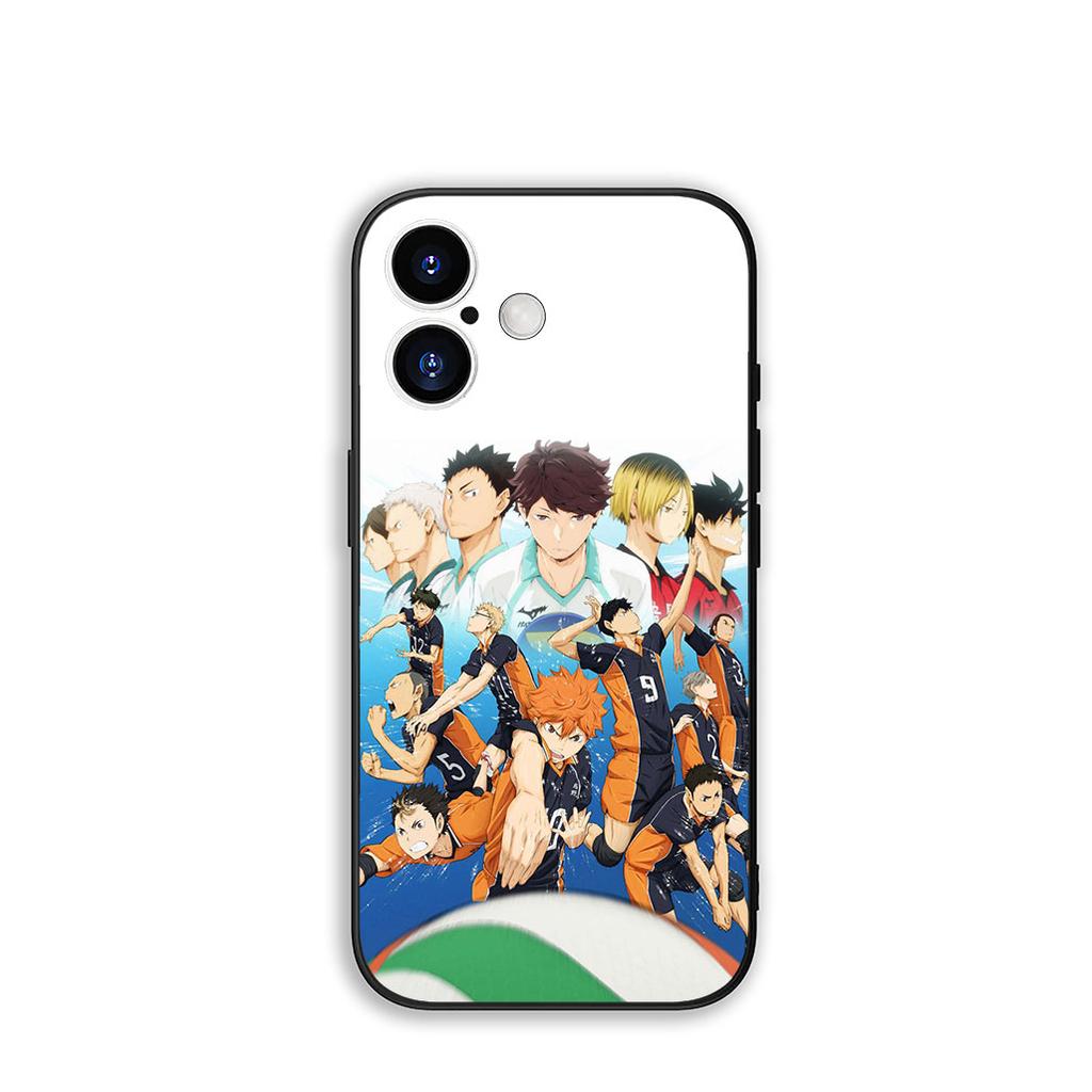 Handyhülle Anime Haikyuus Hinata Attacks Hülle für Apple iPhone 16 15 14 Plus 13 12 Mini 17 Pro Max + ProMax 16E Air 15+ Hülle