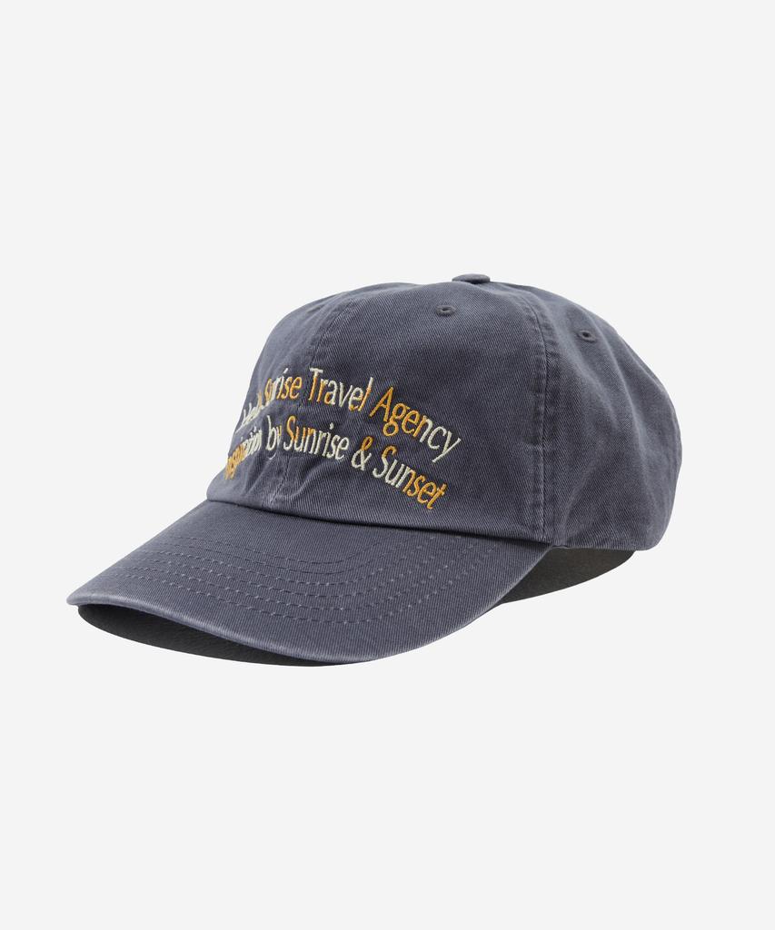HELLO SUNRISE Dot Arch Logo Ball Cap_Dark Gray