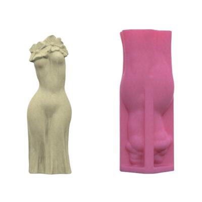 Stampo Vaso Piante in Silicone Stampo Vaso Forma Corpo Umano Stampini Artigianali Stampini Vasi Piante Grasse Texture in Silicone per Fioriera