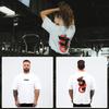 2025 high-quality new gym fitness T-shirt loose oversized cotton men's short sleeved fitness T-shirt summer training jogging top