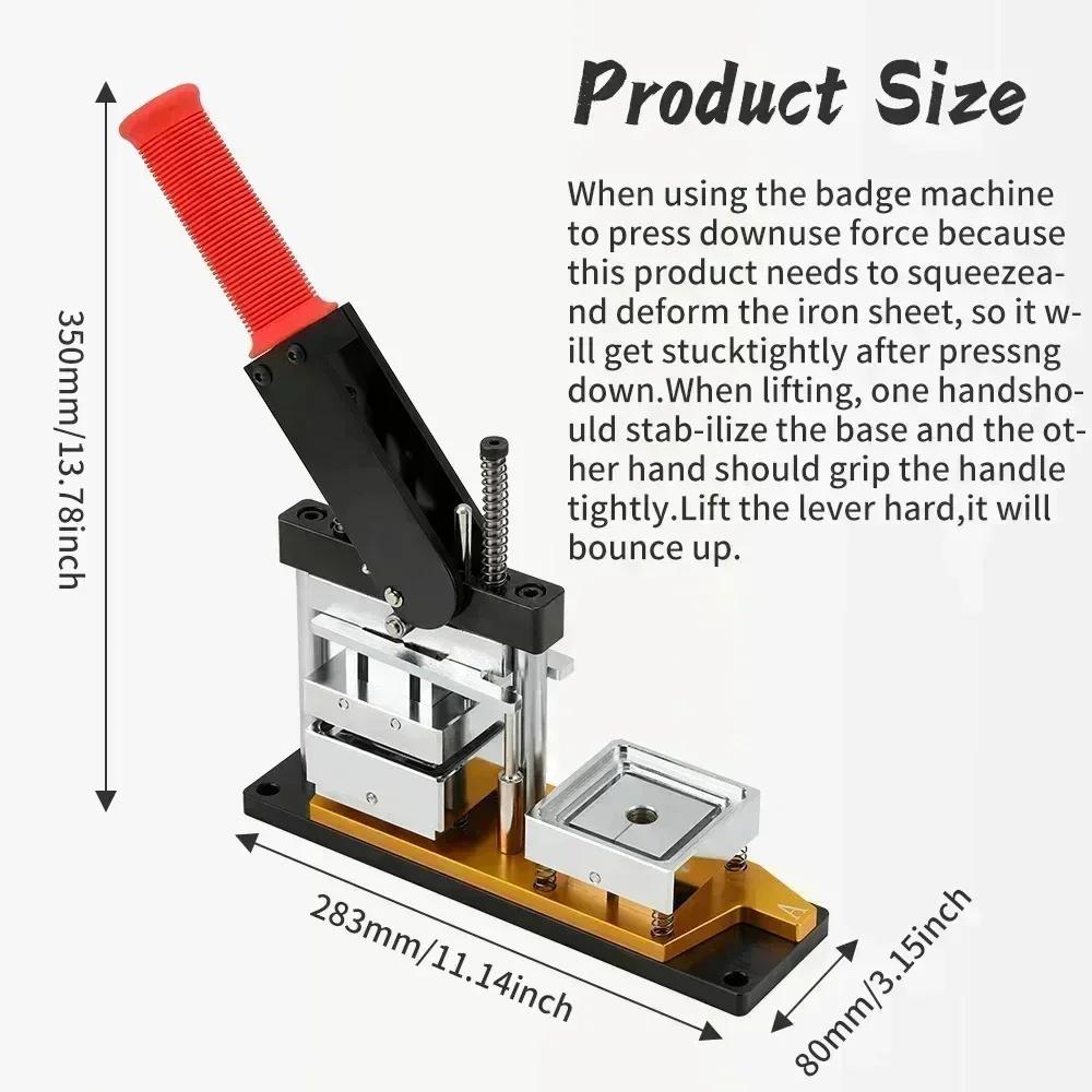 2x2" (Máquina+Cortador+100 Ímãs)Ou(Material de 1000 Ímãs) Kit DIY Personalizado com Foto Ímã de Geladeira Máquina de Fazer Botões Geladeira