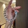 Wristband Crystal Beads Bracelet Hand Jewelry Vintage Beaded Bracelet Clear Crystal Bracelet  Gift