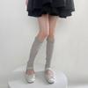 Womens Y2k Solid Color Leg Warmers See Through Lace Mesh Leg Warmer Gothic Cute Socks Calf Socks Thin Socks