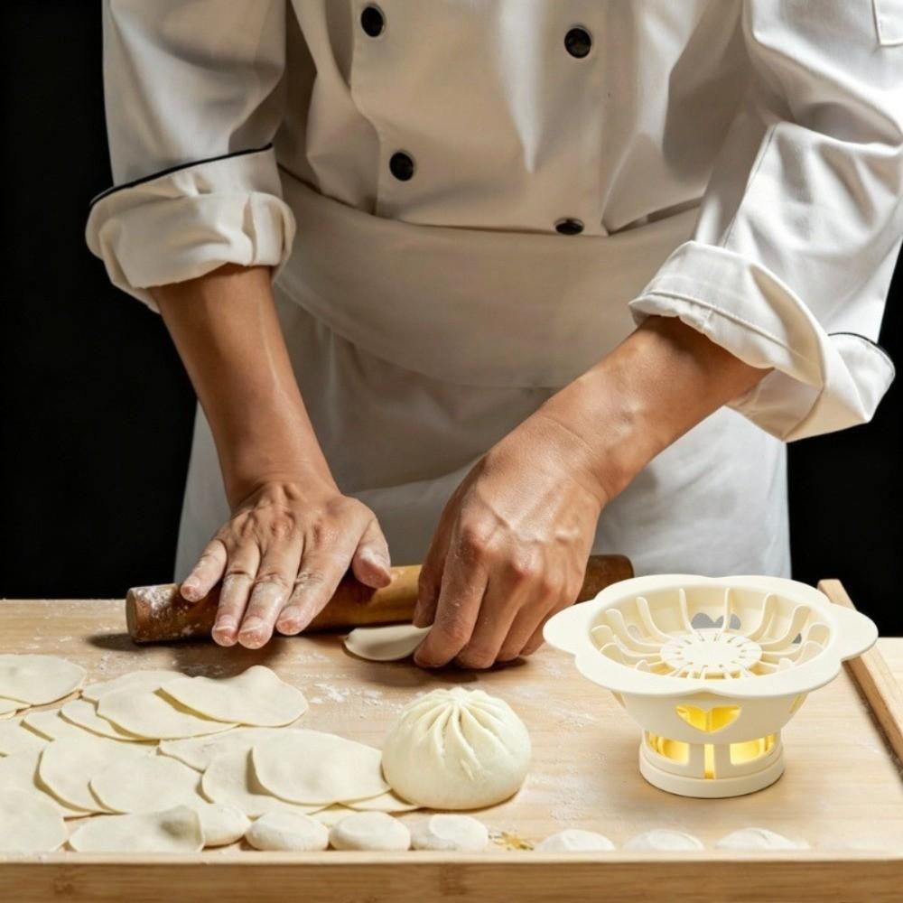 Non-stick Flower Dumpling Mold Plastic Dumpling Machine Steamed Bun Mold  Home Kitchen Pastry