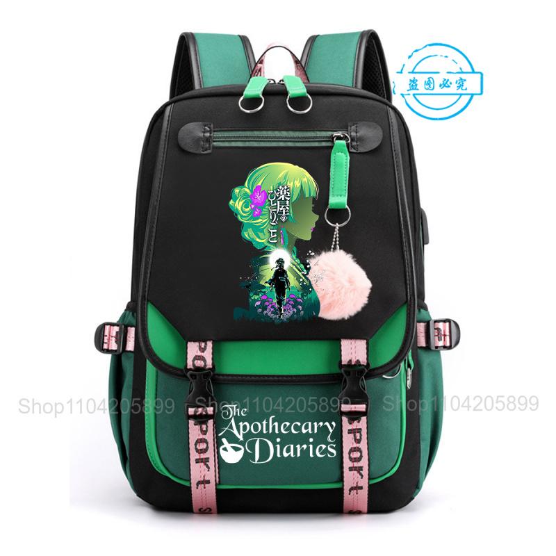 The Apothecary Diaries Backpack Anime Maomao Student School Bag Boys Girls Mochila Daily Campus Bookbag Casual Portable Rucksack