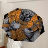 1pc Ancient Egyptian God Anubis Umbrella with Plastic Handle,Suitable for All Seasons Home Travel Outdoor UmbrellaDD368