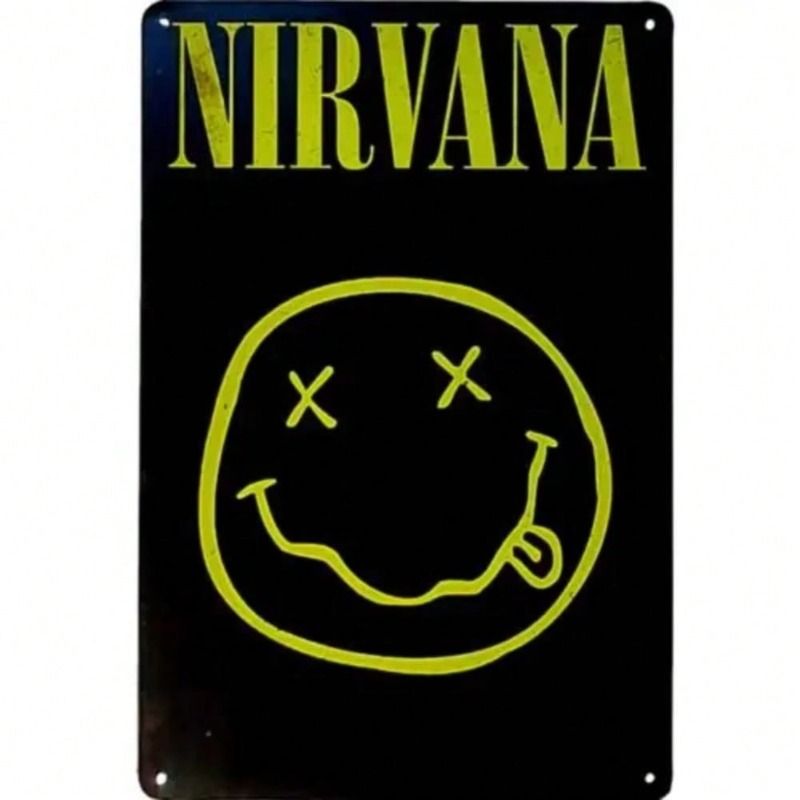

Vintage Metal Sign Rock N Roll Grunge Poster for Bar Wall Decor