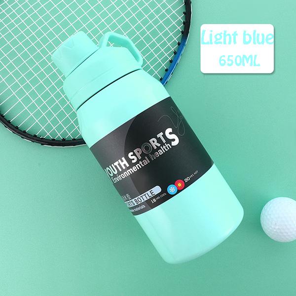 650ml/1000ml Portable Double Stainless Steel Vacuum Flask Thermos Bottle Coffee Insulation Cup Large Capacity Sports Travel Mugs