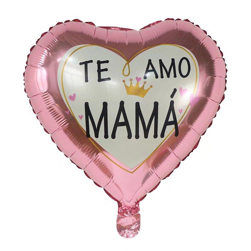 

10Pcs Mother s Day Theme Festival Party Decoration Supplies 18 Inch Spanish Aluminum Film Balloon Happy Mother‘s Day Balloon 10pcs&18inch