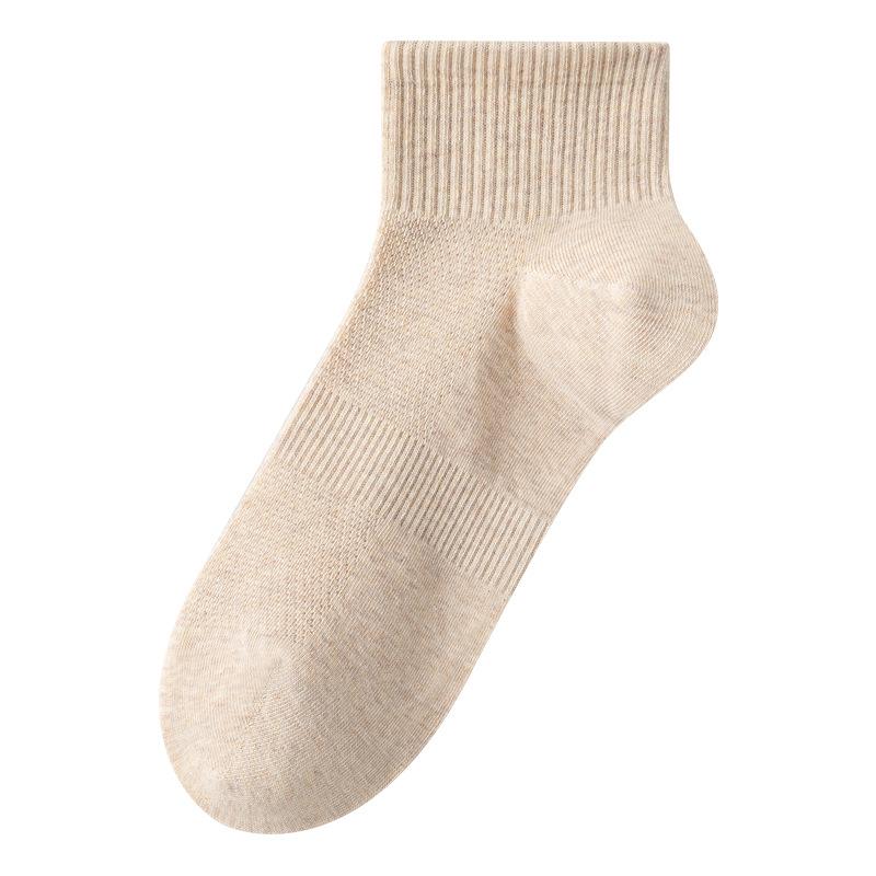 

Мужские весенне-летние носки из чистого хлопка, сетчатые, дышащие, дезодорирующие, для занятий спортом 1 pair телесный