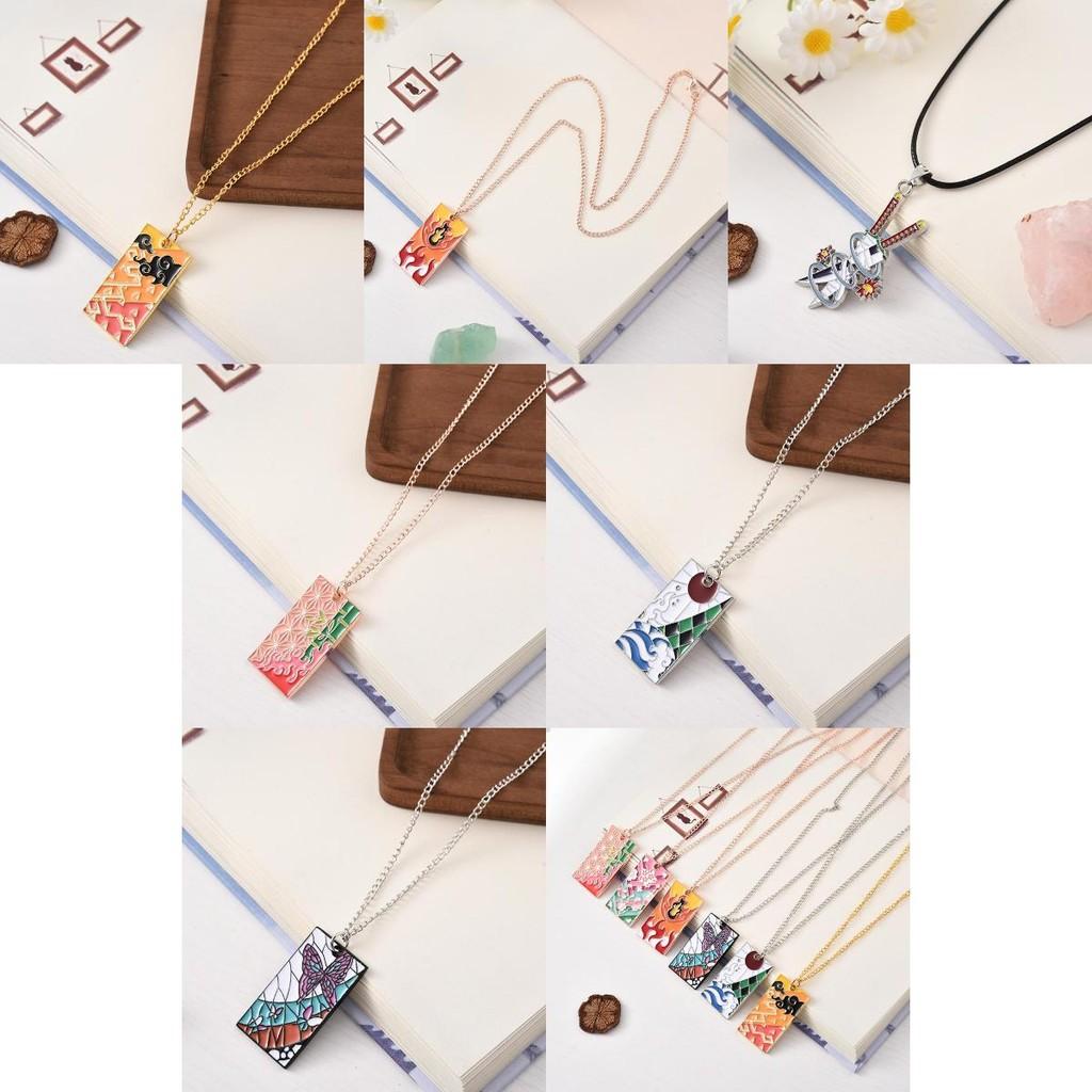 Demon Slayer Pendant Necklace With Zinc Alloy Chain For Men Women