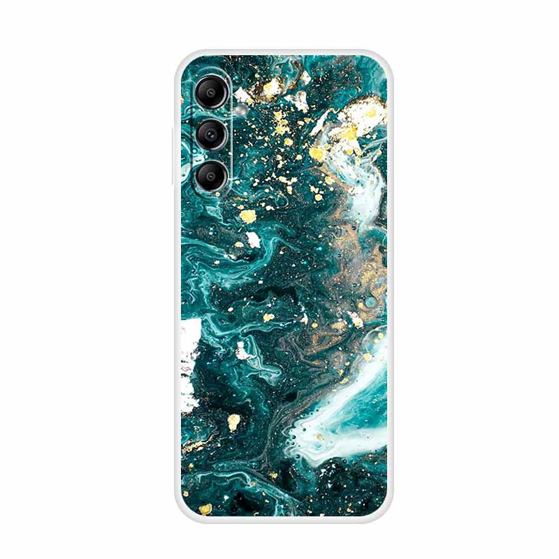 For Samsung Galaxy A14 A34 A54 5G Marble Soft Case Silicone TPU Phone Back Cover Coque for Samsung A 54 34 14 4G Cartoon Fundas