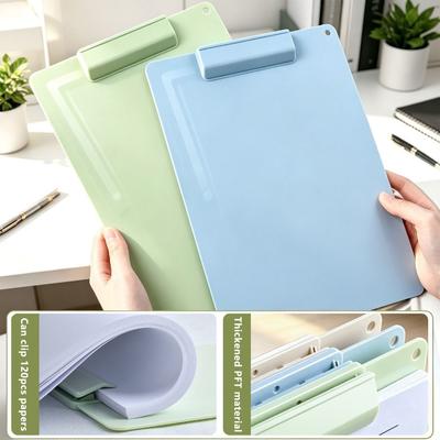 Durable PP A4 Clipboard Dual-Use Rotatable File Folder Portable Document Holder School Office