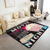 Vintage Cinema Movie Theater Carpet Popcorn Decor Rug Indoor Living Room Floor Mat Doormat