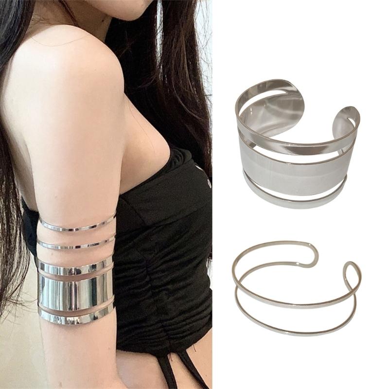 Open Cuff Bangle Bracelet Upper Arm Cuff Armlet Women Jewelry Valentines Gift