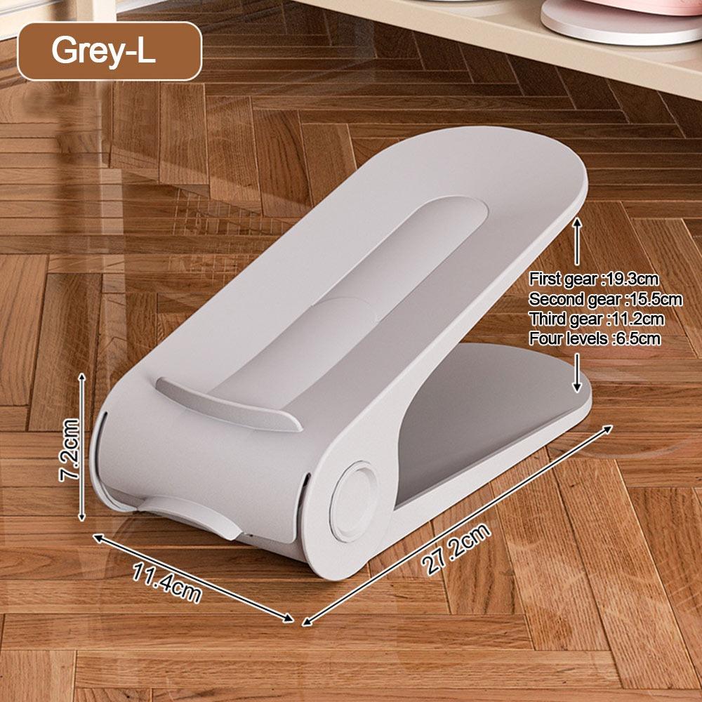 New Adjustable Shoes Rack 4 Gears Space Saving Shoe Slots Organizer Orderly Organization Shoes Organizer Bed Bottom