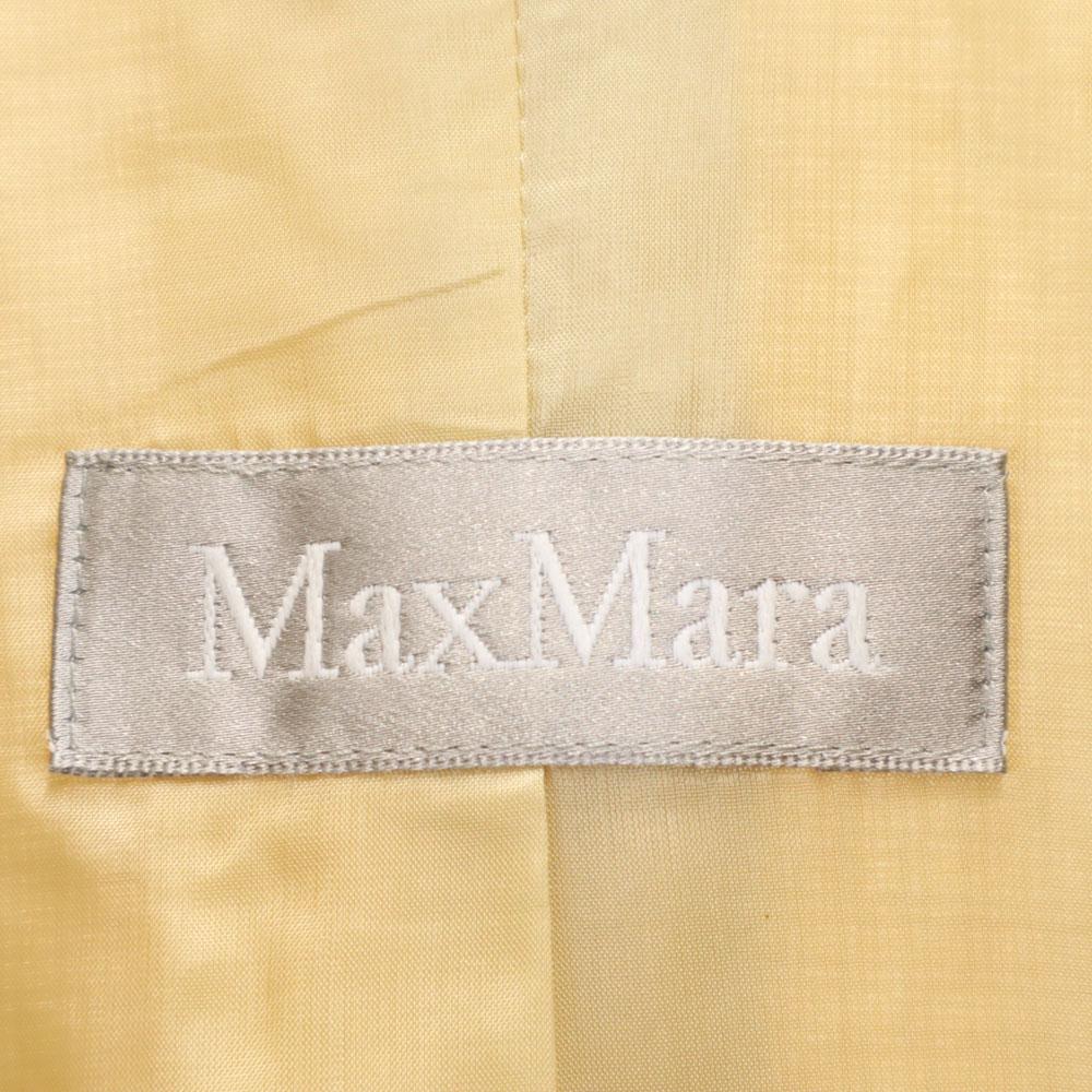 MAX MARA Made in Italy Silk Blend tailored jacket 44 beige blazer Women Used