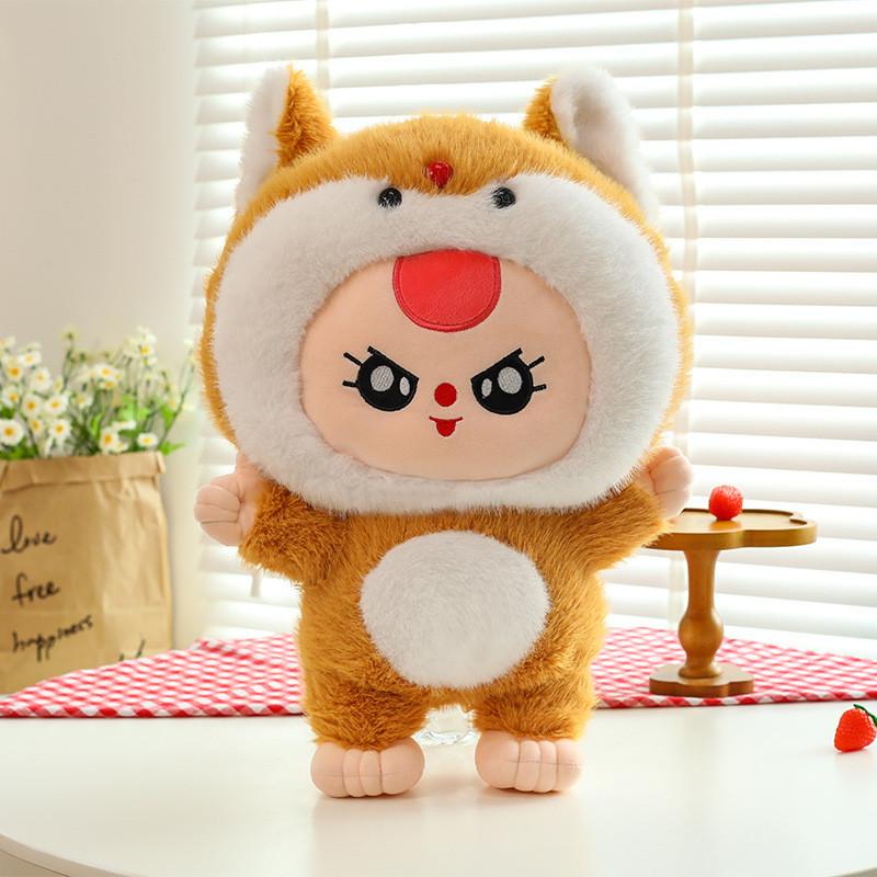Plush Baby Three Toy Rabbit Animals Stuffed Doll Cartoon Decoration Kids Gift