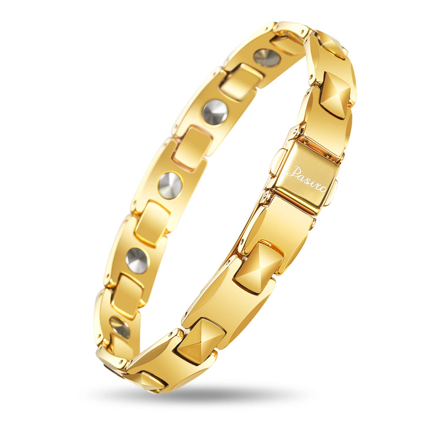 

Germanium Bracelet Tungsten Germanic Count 10 Static Elimination Gold [Pasiro] Men s