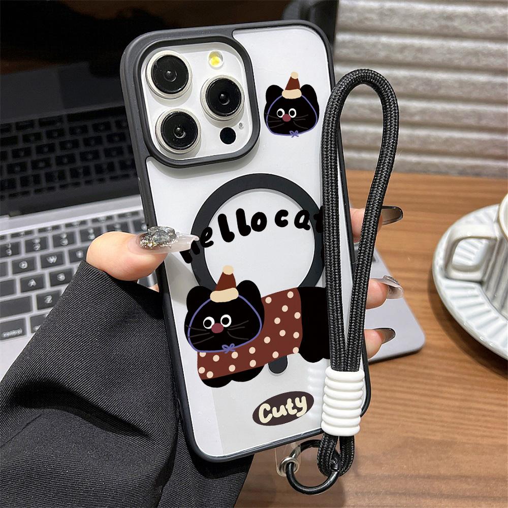 Magnetic Phone Case for iPhone 11 12 17 14 15 Pro Max 15 14 16 Pro13 14 15 16 Shockproof Case Mag-Safe Magnetic Ring Back Cover