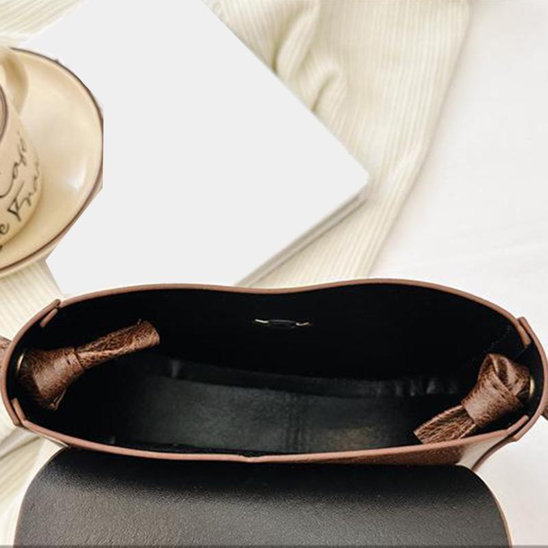 Schlichtheit Trendige Satteltasche Damen PU-Leder Umhängetasche Einfache Uni-Farben Messenger Bag Designer Handtaschen KTY