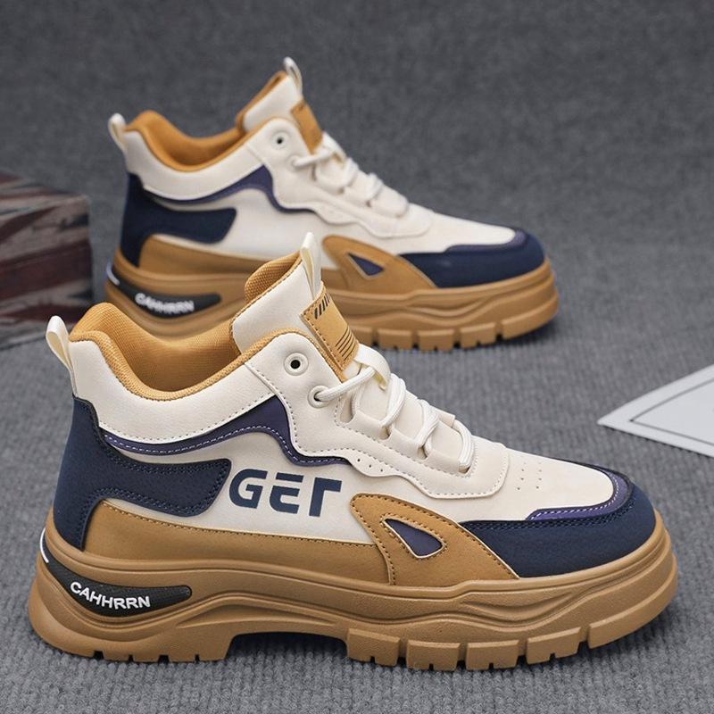 

Повседневные ботинки Мартин мужские 2024 новые осенне-зимние нескользящие износостойкие рабочие ботинки мужские уличные пустынные кожаные ботинки мужские 44