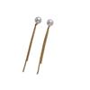 Natural freshwater pearl tassel earrings, niche minimalist, 11k gold-plated elegant long high-end earrings, women's Instagram