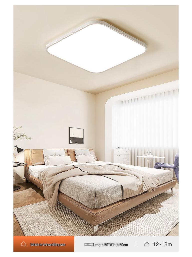 Ultra-Thin Modern Rectangular LED Ceiling Light for Living Room and Bedroom