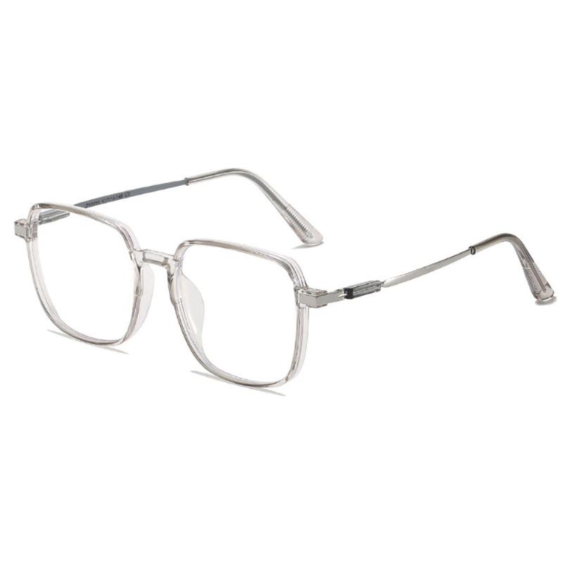 Fashionable anti blue light glasses with rectangular frame suitable for both women and men