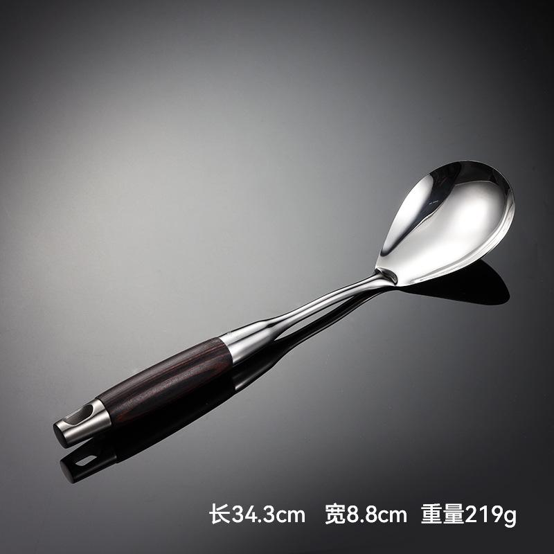 316 Stainless Steel Black Color Wood Multi-specification Spatula Kitchen Utensils Cooking Spoon Spatula Rosewood Bright Housewarming Gift