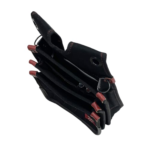 SK11 Canvas Waist Pouch for Construction Workers, 3-Drawer, with Inner Pocket, Slim Type, SPD-ML02