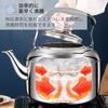 Asdays 4-liter Kettle, Compatible with Gas, Fire, and Induction Heat Sources, Whistling Type, Large Capacity, Outdoor Use, Stainless Steel (4L)