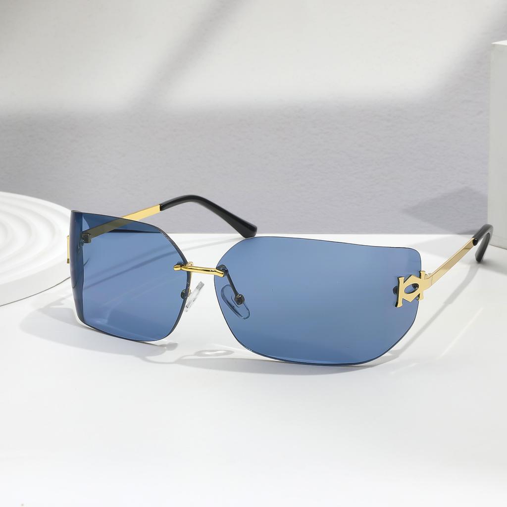 Rimless Sunglasses For Women Men Fashion Women's Sunglasses UV400 Protection For Shopping Travel Driving Fishing