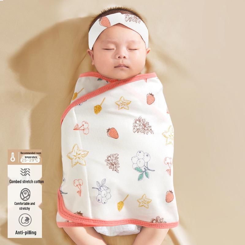 Sacco nanna swaddle anti-spavento per neonato - Coperta da notte per neonato per primavera/estate