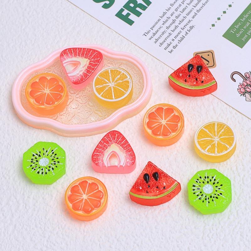 Fruit Slice Simulation Food Toy Handmade DIY Cream Glue Resin Jewelry Material Package