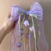 Pendant Tassel Muguet Flower Hairpin Fairy Style Organza Bowknot Barrette  Bloggers