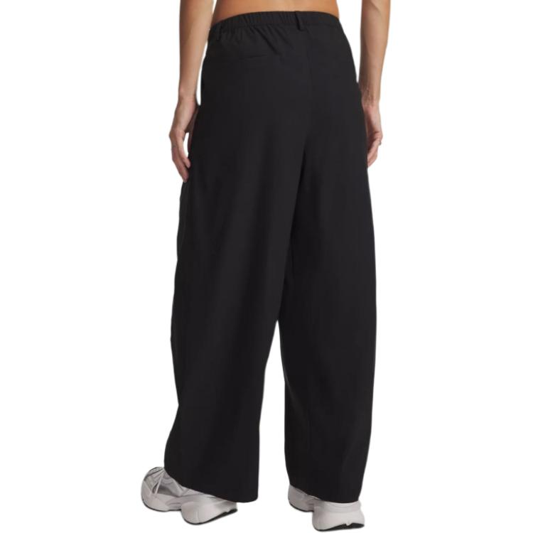 Under Armour Unstoppable Series Woven Loose Fit Solid Color Mid Rise Casual Pants Women bottoms 6009690-008