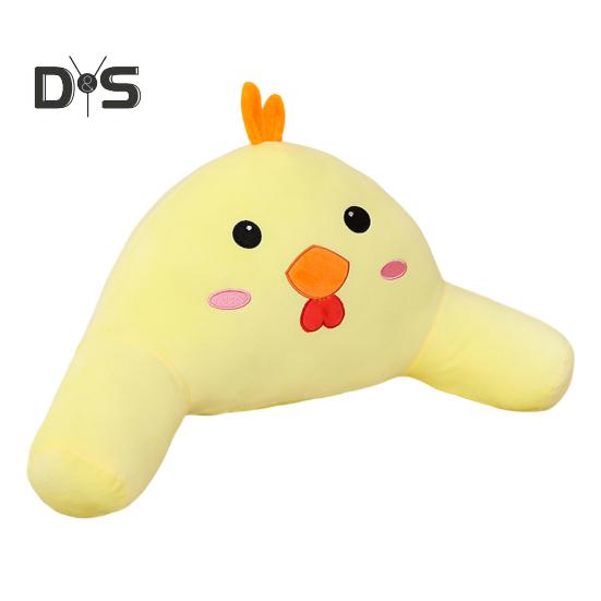 Throw Pillow Cartoon Animal Shape Elastic Fully Filling Plush Stuff Toy Sofa Bed Couch Decoration Office Nap Pillow Chair Waist Protector Car Seat