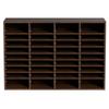 Literature Organizers, 36 Compartments Office Mailbox with Adjustable Shelves, Wood Literature Sorter 39.3x12x26.8 inches for Office, Home, Classroom,