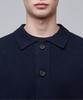 Musinsa Standard Oversized Ribbed Collared Cardigan [Navy]