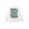 3. Cross-border Stuart long-sleeved printed t-shirt American trendy cylindrical cloth casual loose men and women the same style